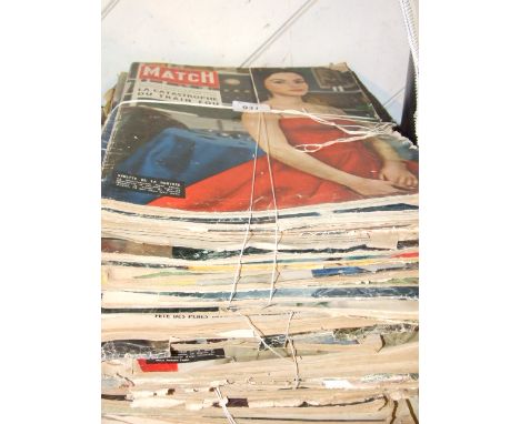 QTY PARIS MATCH MAGAZINES , WILKINSON SWORD CALENDERS &amp; WILD FLOWERS BOOK
