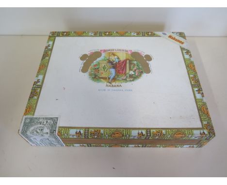 A sealed box of 25 Romeo and Juliet Churchill Habana cigars, box with some light wear see images for details 