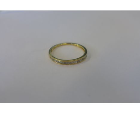A 9ct diamond set ring 0.25ct, ring size Q, approx 1.3 grams, good condition 