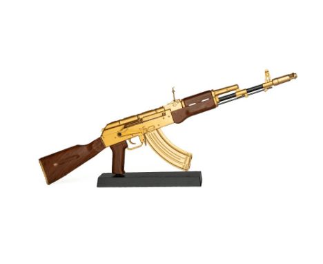 The AK-47, also known as the Kalashnikov, is a selective-fire, gas-operated 7.62x39mm assault rifle that was designed by Mikh