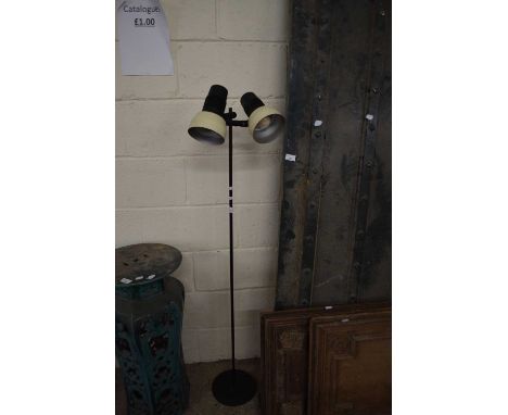 MID-CENTURY FLOOR STANDING DOUBLE LAMP