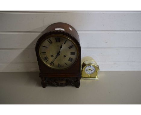 LARGE ARCHED WALL CLOCK AND FURTHER SMALL EXAMPLE