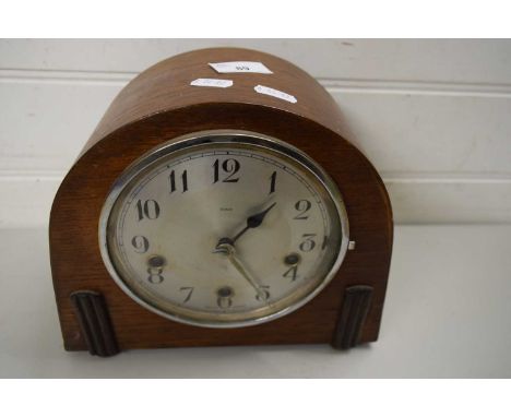EDWARDIAN WALL CLOCK WITH ENFIELD SILVER DIAL