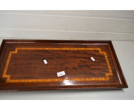 LARGE RECTANGULAR TRAY WITH LIGHT WOOD INLAY