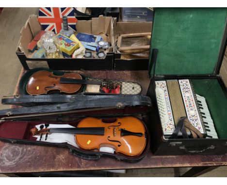 Two violins and an accordion
