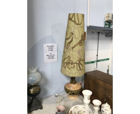 1970's pottery table lamp