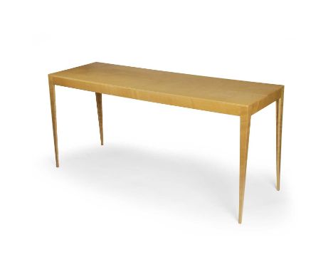 Manner of Terence Conran (1931-2020)Console tablebirch70cm high, 150cm wide. Provenance:The collection of Terence Conran (193