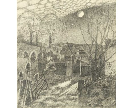 John Morley (b.1942)Derelict Garden, Great Tew, 1988signed and dated (lower left)pencil25.5 x 23.5cm. Provenance:The collecti