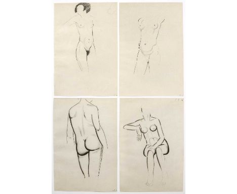 Eric Gill (1882-1940)Four female nudesfrom Eric Gill, First Nudes, 1951each sheet 25 x 17cm, unframed (4).Good condition
