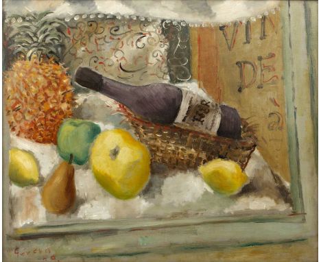 Gérard (20th Century)Wine and Fruit, 1939signed and dated (lower left)oil on board45 x 54cm. Provenance:The collection of Pau