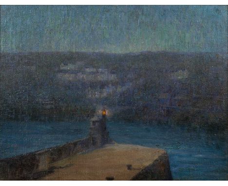 Emily Allnut (1869-1944)St Ives, Twilightsigned (lower left)oil on canvas42 x 54cm. Provenance:The collection of Paul Whitfie