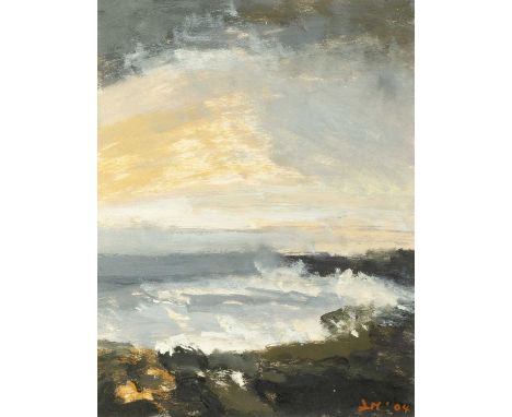 Lynda Minter (Contemporary)Seascape, 2004signed with initials and dated (lower right)oil on board17 x 13cm.  Provenance:The c