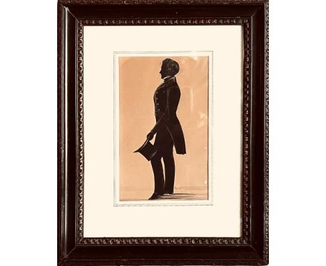 WILLIAM SEVILLE SENIOR, PORTRAIT FULL LENGTH OF A GENTLEMAN (SEE REVERSE), APPROXIMATELY 21 x 13cm