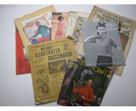 One Box: Assorted Ephemera, mainly vintage fashion, textiles etc
