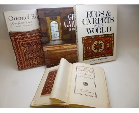 G GRIFFIN LEWIS: THE PRACTICAL BOOK OF ORIENTAL RUGS, Phila and L, 1921, orig cl + IAN BENNETT (ed): RUGS AND CARPETS OF THE 
