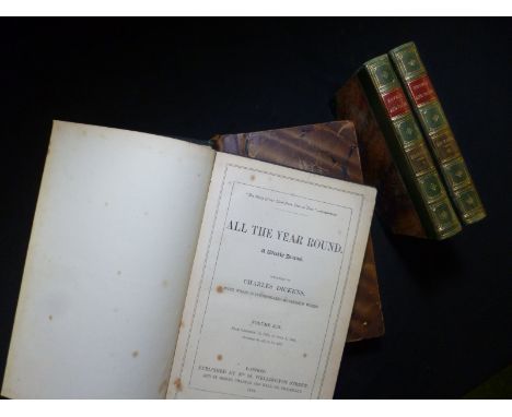 CHARLES DICKENS:  THE LIFE AND ADVENTURES OF MARTIN CHUZZLEWIT, L, Chapman & Hall, 1844, 1st edn, 2nd issue, old hf cf, inner