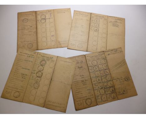 Four Vintage Motorcycle Logbooks 1924 - 1929 including 1924 Matchless Model M/2 8 horsepower, reg no: WB728, Continuation Boo