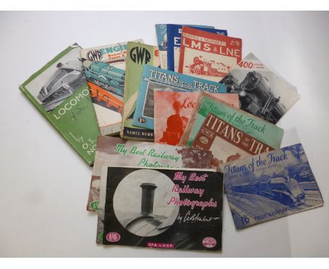 One Small Box: Railway, including ABC LOCOMOTIVE SERIES - TITANS OF THE TRACK, circa 1946, orig wraps + approx eight others s