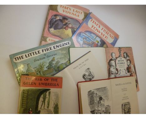 EDWARD ARDIZZONE, 2 ttls: TIM'S LAST VOYAGE, 1972, 1st edn, orig pict bds, d/w; TIM'S FRIEND TOWSER, 1962, 1st edn, orig pict