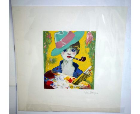 Kees van Dongen (Dutch 1877-1968), Le Bonheur = les peintres, temois de notre temps, colour lithograph, signed, approximately
