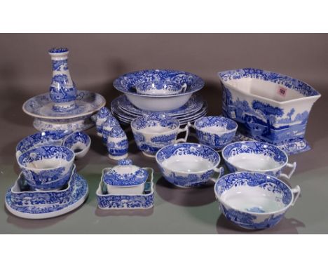 Ceramics, including; a quantity of Spode and other blue transfer decorated ceramic plates and sundry, (qty). 