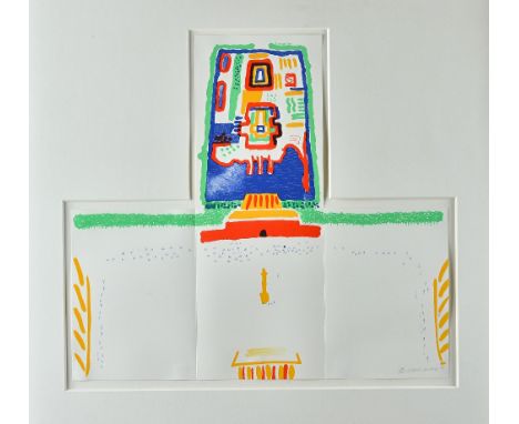 David Hockney (b.1937), Red Square and the Forbidden City, from China Diary (1982), colour lithograph, signed, numbered 542/1