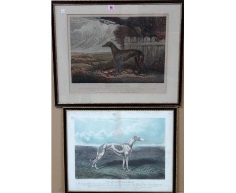 A group of eight 19th century prints and engravings, including 'The Liverpool Umpire' after Pollard; 'Miss Glendyne', hand co