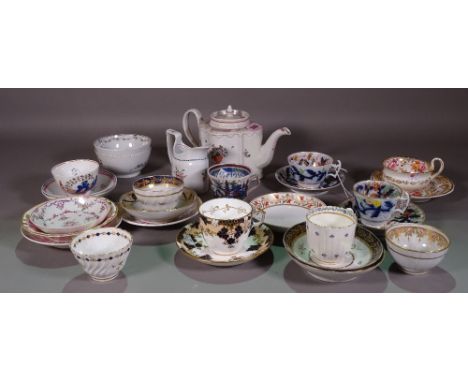 Ceramics, including; mostly Regency tea wares, a New Hall teapot, Imari cups, vases, saucers and bowls, (qty). 