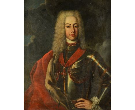 F* de Backer (fl.early 18th Century), Portrait of the Holy Roman Emperor Charles VI, oil on canvas, inscribed and dated on th