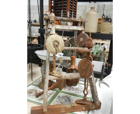 A mixed lot of tools, scales etc.,