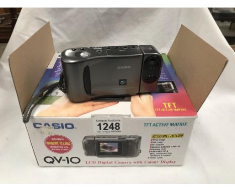 A Casio QV10 digital camera with LCD viewing screen (early version)