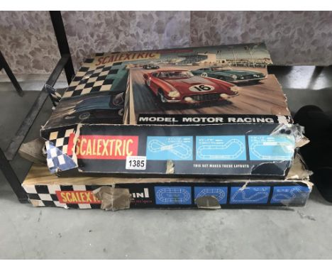 A vintage Scalextric set 80 with 4 cars &amp; set 55 - no cars