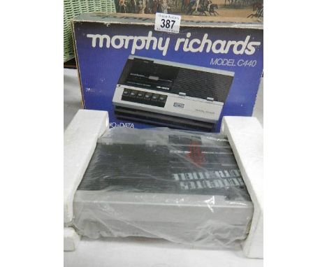 An unused Murphy Richards C440 cassette recorder still in original packaging.