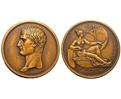 FRANCE. FIRST REPUBLIC. Napoleon Bonaparte, (as Premier Consul). Bronze Medal, Dated year 4 of Bonaparte = 1802/3. Restrike. 