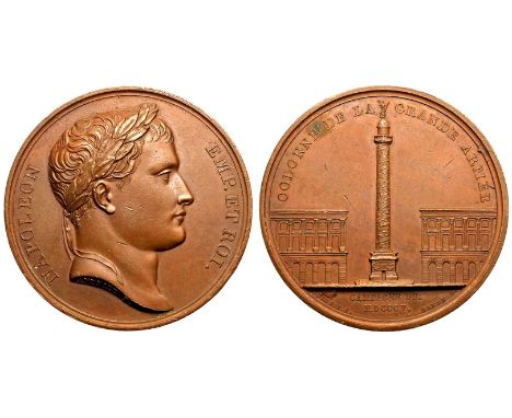 FRANCE. FIRST FRENCH EMPIRE. Napoleon I. Bronze Medal, 1805. Paris. Dies by Andrieu and Brenet; Denon, mintmaster. Obv: NAPOL