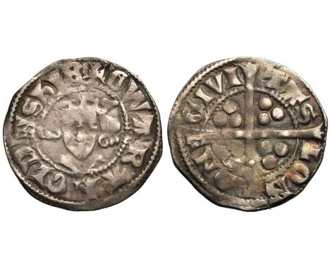 ENGLAND. Edward I, 1272-1307. Silver Penny, ND 1279. London. New Coinage, class 1c. Obv: + EDW REX ANGL' DNS hYB, crowned bus