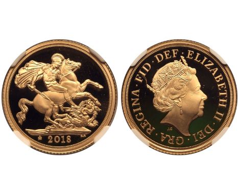 UNITED KINGDOM. Elizabeth II, 1952-2022. Gold Sovereign, 2018. Royal Mint. Proof. Celebrating the 65th anniversary of the cor