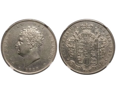 UNITED KINGDOM. George IV, 1820-30. Silver Halfcrown, 1829. Royal Mint. Bare head of George IV facing left; date below; GEORG