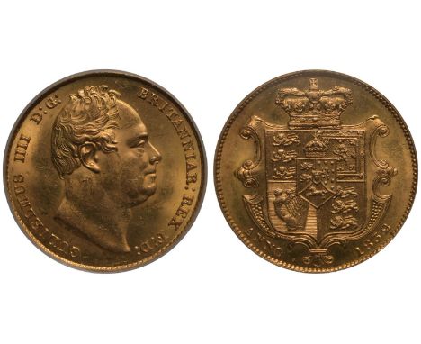 UNITED KINGDOM. William IV, 1830-37. Gold Sovereign, 1832. London. Second bust. Second, bare head of William IV facing right;