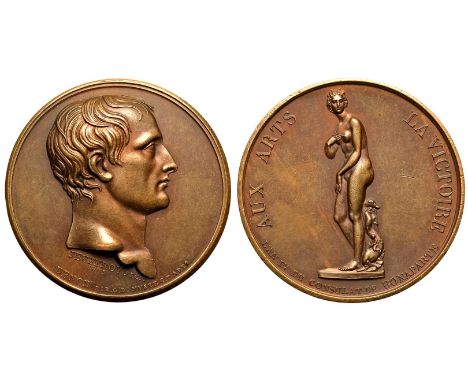 FRANCE. FIRST REPUBLIC. Napoleon Bonaparte, (as Premier Consul). Bronze Medal, Dated year 4 of the consulate = 1803. Restrike