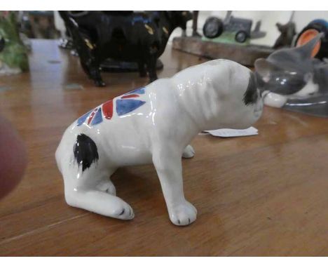 Carltonware British Bulldog with Union Flag on its back