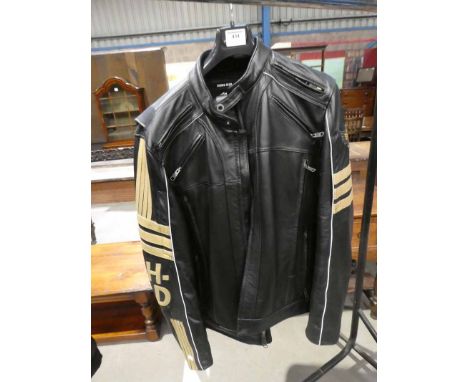 A set of Harley Davidson Motorcycle leathers marked XL