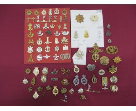 cap badges include KC brass HAC Army ... KC white metal Royal Horse Artillery ... KC chrome and enamel NFS ... KC brass ATS .