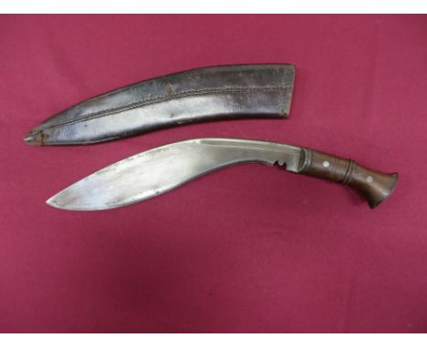 13 1/4 inch single edged blade of typical form. Narrow fuller. The forte stamped with Indian broad arrow and dated “1917”. St