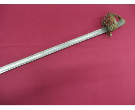 32 3/4 inch single edged, straight blade.  Large fuller.  The forte stamped “Wilkinson Sword Company London” and dated “9.92”