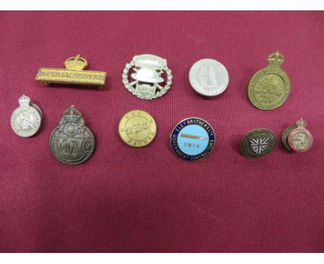 including gilt and enamel Eley Brothers Ltd Government Contractors 1914 (hook absent) ... Brass and enamel For Service At The