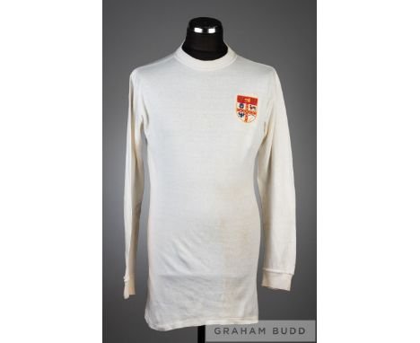 John Mahoney match-worn white Stoke City No.7 home jersey v Arsenal in the FA Cup Semi-Final, played at Hillsborough on 27th 
