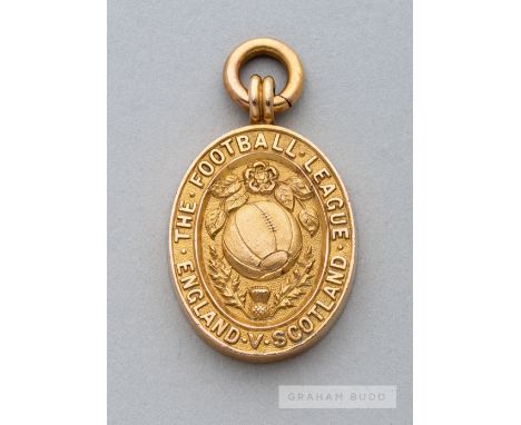 Football League representative medal awarded to Arsenal's Cliff Bastin for the Football League v Scottish FL match played at 
