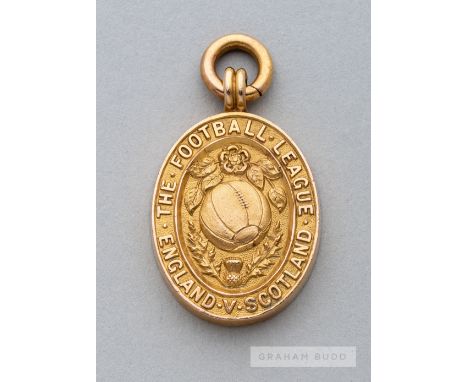 Football League representative medal awarded to Arsenal's Cliff Bastin for the Football League v Scottish FL match played at 