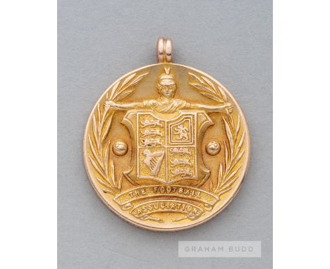 F.A. International medal awarded to Arsenal's Cliff Bastin for the England v Wales match played at St James' Park, Newcastle-